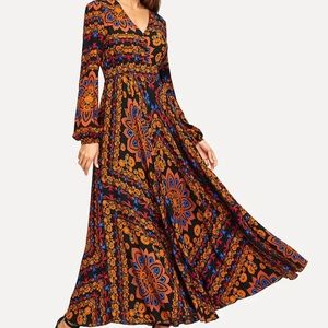 🎉NEW Boho multicolor maxi dress